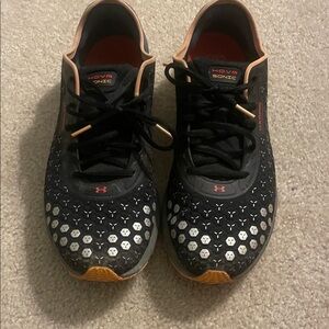 Under Armour Black and Silver Running Shoes